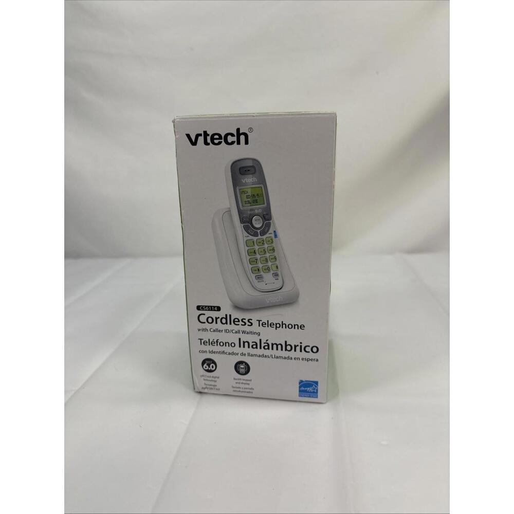 Vtech Cordless Phone With Caller ID & Call Waiting CS6114 - New - Open Box
